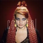 20-02-1984 Nina Hagen at studio in Amsterdam.

[keywords]Posed, Half Length, Eyecontact[/keywords]